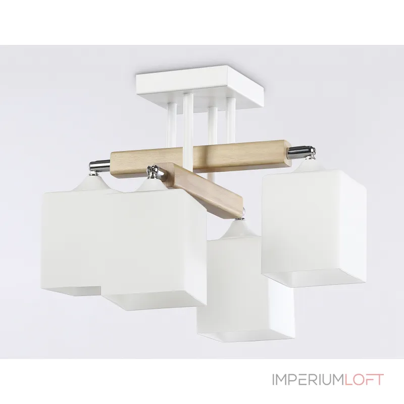 Подвесная люстра TR9512/4 WH/CH/FR белый/хром/белый матовый E27*4 max 40W D567*266 от NovaLamp