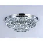 Потолочная светодиодная люстра с хрусталем TR5029 CH/CL хром/прозрачный 3000K/4200K/6400K 81W D600*207 (Без ПДУ) от NovaLamp