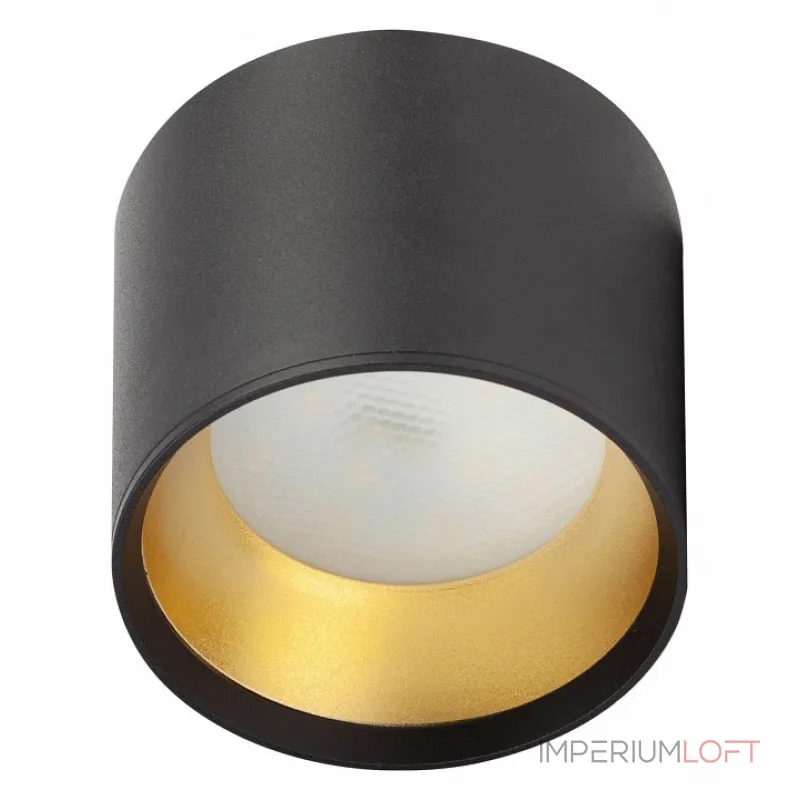 Накладной светильник Эра OL8 GX53 BK/GD Б0048539 от ImperiumLoft