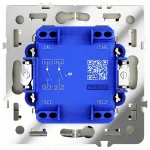 Выключатель встраиваемый S70 двухклавишный с подсветкой 10А (шелк) Voltum VLS020204