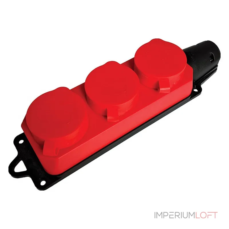 Розетка переносная разборная с заземлением и крышкой Stekker Одри 49401 от ImperiumLoft