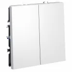 Выключатель проходной двухклавишный без рамки Voltum S70 VLS020302 от ImperiumLoft