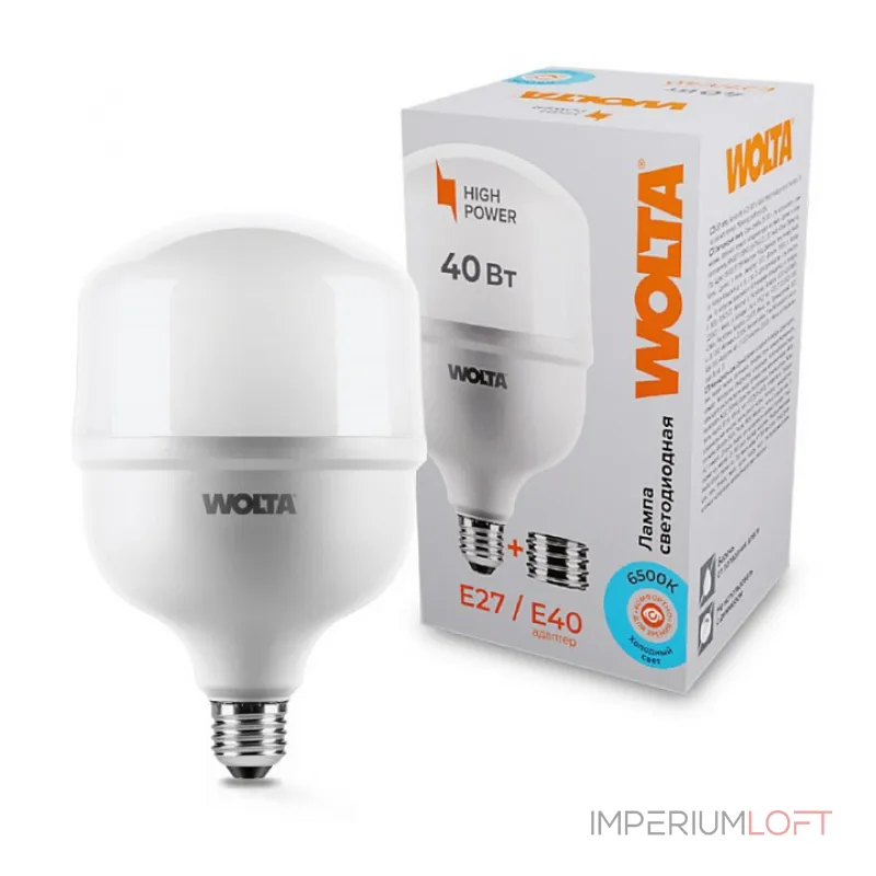 Лампа светодиодная Wolta Е27/Е40 40Вт 6500K 25WHP40E27/40 от ImperiumLoft Лампа светодиодная Wolta Е27/Е40 40Вт 6500K 25WHP40E27/40 от ImperiumLoft