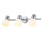 Настенно-потолочный спот TR3965/3 CH/FR хром/белый матовый E27*3 max 460*82*200 от NovaLamp