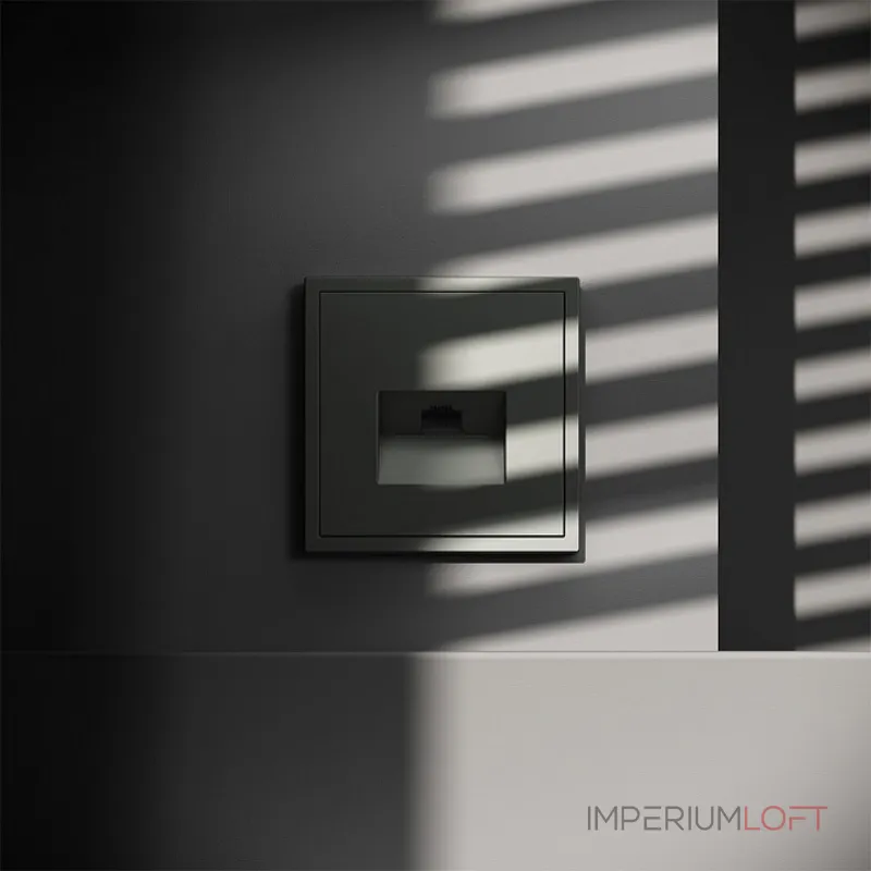 Розетка компьютерная встраиваемая S70 RJ45 кат.6 (титан) Voltum VLS060106 Розетка компьютерная встраиваемая S70 RJ45 кат.6 (титан) Voltum VLS060106