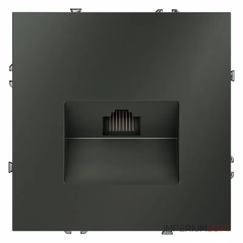 Розетка компьютерная встраиваемая S70 RJ45 кат.6 (титан) Voltum VLS060106 Розетка компьютерная встраиваемая S70 RJ45 кат.6 (титан) Voltum VLS060106