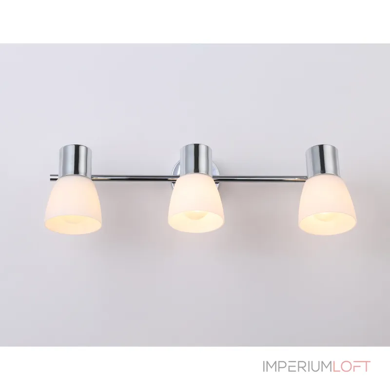Настенно-потолочный спот TR3965/3 CH/FR хром/белый матовый E27*3 max 460*82*200 от NovaLamp