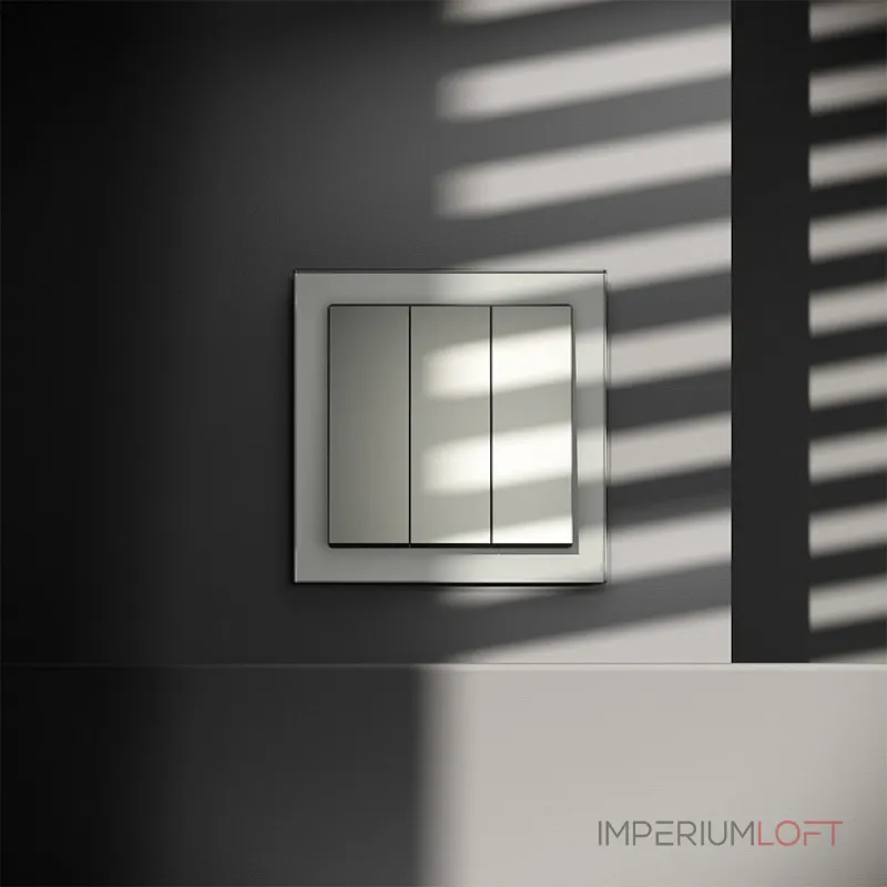 Выключатель трехклавишный без рамки Voltum S70 VLS030105 от ImperiumLoft Выключатель трехклавишный без рамки Voltum S70 VLS030105 от ImperiumLoft