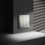 Выключатель трехклавишный без рамки Voltum S70 VLS030105 от ImperiumLoft