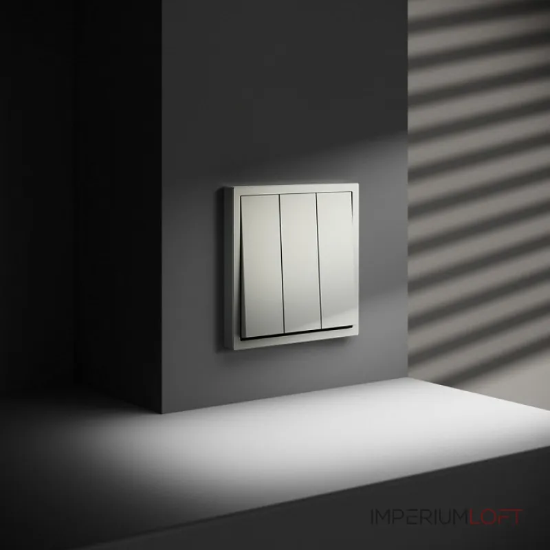 Выключатель трехклавишный без рамки Voltum S70 VLS030105 от ImperiumLoft Выключатель трехклавишный без рамки Voltum S70 VLS030105 от ImperiumLoft