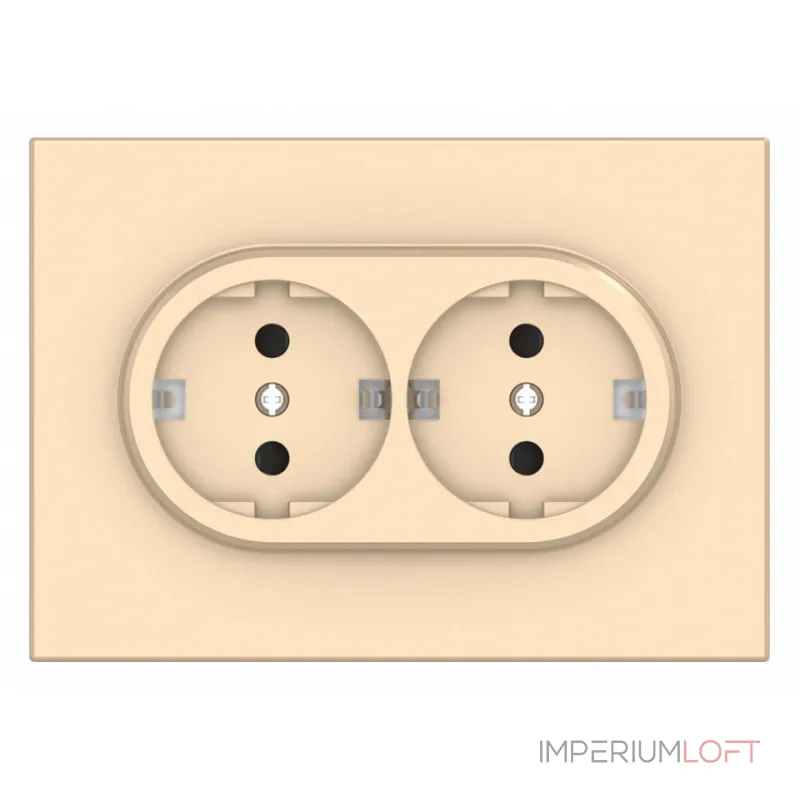 Розетка двойная с заземлением и со шторкой Gusi Electric BRAVO С11Р6-027 от ImperiumLoft Розетка двойная с заземлением и со шторкой Gusi Electric BRAVO С11Р6-027 от ImperiumLoft