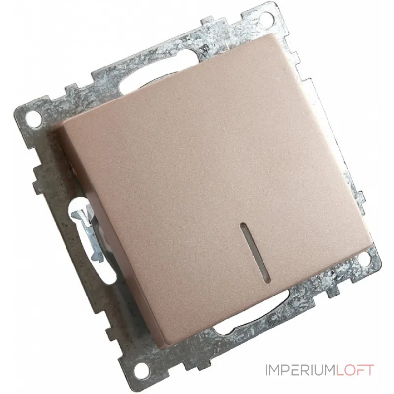 Выключатель одноклавишный с подсветкой без рамки Stekker Катрин 39591 от ImperiumLoft Выключатель одноклавишный с подсветкой без рамки Stekker Катрин 39591 от ImperiumLoft