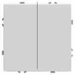 Выключатель двухклавишный без рамки Stekker RSW10-5104-01 49866 от ImperiumLoft