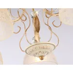 Потолочная люстра TR3057/5 BG/GD/FR бежевый/золото/белый матовый E27/5 max 40W D600*380 от ImperiumLoft