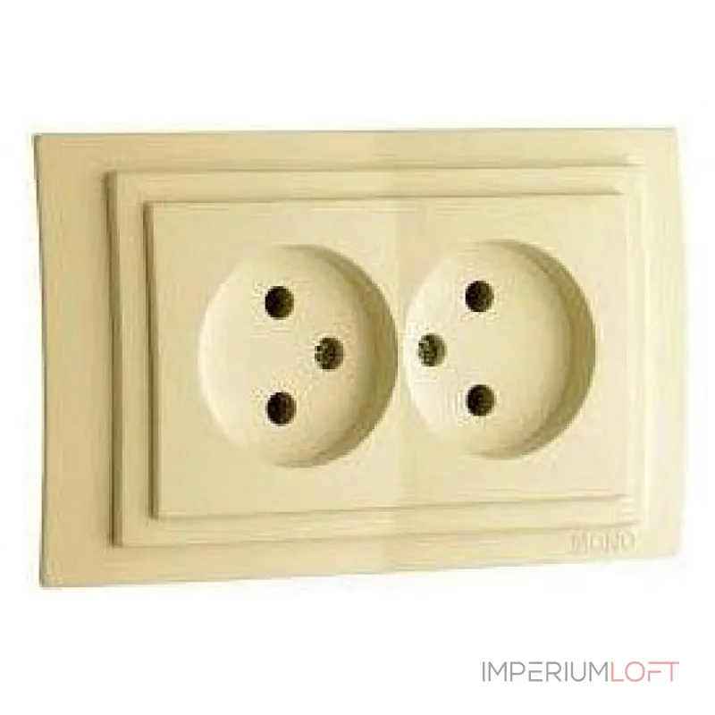 Розетка двойная Mono Electric Larissa 103-171705-121 от ImperiumLoft Розетка двойная Mono Electric Larissa 103-171705-121 от ImperiumLoft
