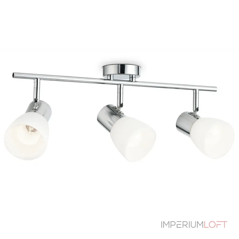 Настенно-потолочный спот TR3965/3 CH/FR хром/белый матовый E27*3 max 460*82*200 от NovaLamp