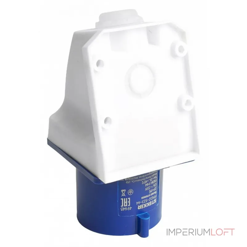 Вилка угловая 2P+PE Stekker ST 49445 от ImperiumLoft