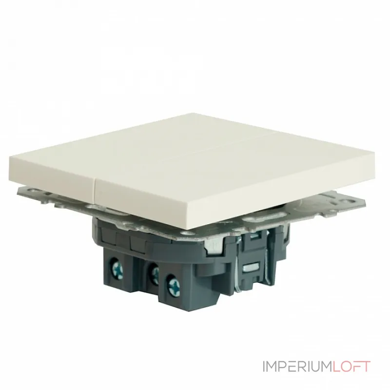 Выключатель двухклавишный без рамки Stekker RSW10-5104-01 49866 от ImperiumLoft Выключатель двухклавишный без рамки Stekker RSW10-5104-01 49866 от ImperiumLoft