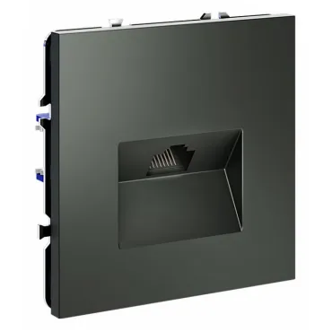 Розетка компьютерная встраиваемая S70 RJ45 кат.6 (титан) Voltum VLS060106 Розетка компьютерная встраиваемая S70 RJ45 кат.6 (титан) Voltum VLS060106