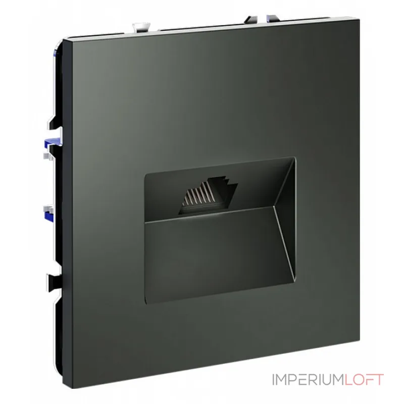 Розетка компьютерная встраиваемая S70 RJ45 кат.6 (титан) Voltum VLS060106 Розетка компьютерная встраиваемая S70 RJ45 кат.6 (титан) Voltum VLS060106