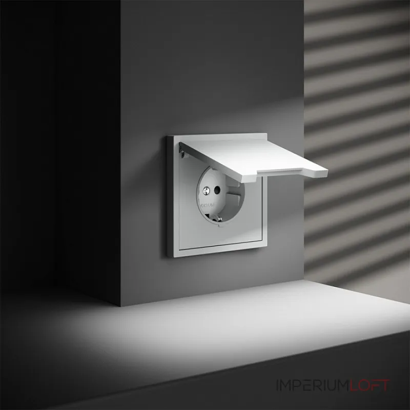 Розетка встраиваемая S70 с заземлением защитными шторками и крышкой 16А (белый матовый) Voltum VLS040302 Розетка встраиваемая S70 с заземлением защитными шторками и крышкой 16А (белый матовый) Voltum VLS040302