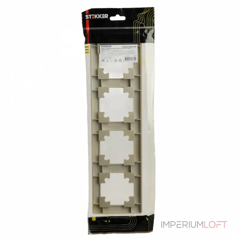 Рамка на 4 поста Stekker PFR00-7004-08 49609 от ImperiumLoft