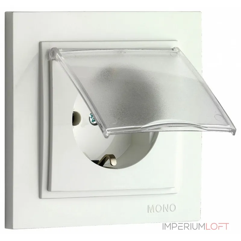 Розетка с заземлением с крышкой Mono Electric Despina 102-190021-118 от ImperiumLoft Розетка с заземлением с крышкой Mono Electric Despina 102-190021-118 от ImperiumLoft