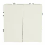 Выключатель двухклавишный без рамки Stekker RSW10-5104-01 49866 от ImperiumLoft