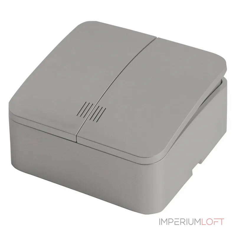Выключатель двухклавишный с подсветкой Stekker София 49298 от ImperiumLoft Выключатель двухклавишный с подсветкой Stekker София 49298 от ImperiumLoft
