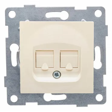 Розетка двойная Ethernet RJ-45 без рамки Gusi Electric UGRA С11К2-003 Розетка двойная Ethernet RJ-45 без рамки Gusi Electric UGRA С11К2-003