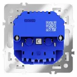 Розетка с заземлением и со шторкой и 2хUSB type A без рамки Voltum S70 VLS040402 от ImperiumLoft