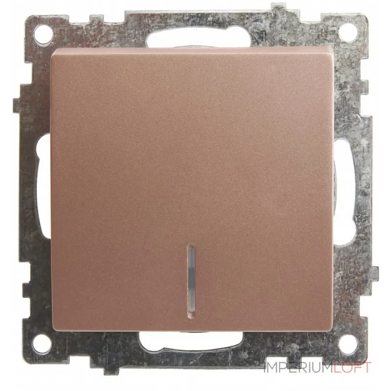 Выключатель одноклавишный с подсветкой без рамки Stekker Катрин 39591 от ImperiumLoft Выключатель одноклавишный с подсветкой без рамки Stekker Катрин 39591 от ImperiumLoft