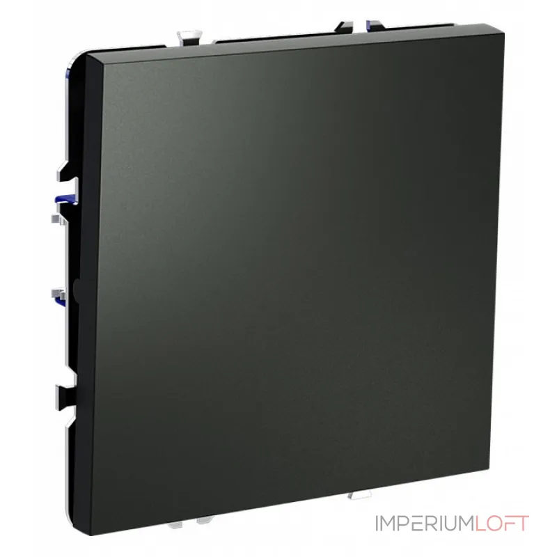 Перекрестный переключатель встраиваемый S70 одноклавишный 10А (титан) Voltum VLS010506