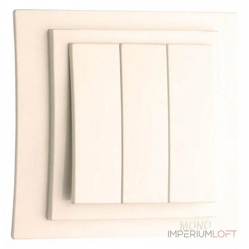 Выключатель трехклавишный Mono Electric Larissa 103-010122-114 от ImperiumLoft