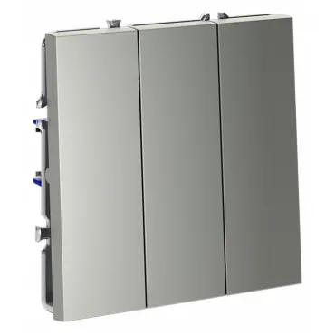 Выключатель трехклавишный без рамки Voltum S70 VLS030105