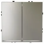 Выключатель встраиваемый S70 двухклавишный с подсветкой 10А (шелк) Voltum VLS020204