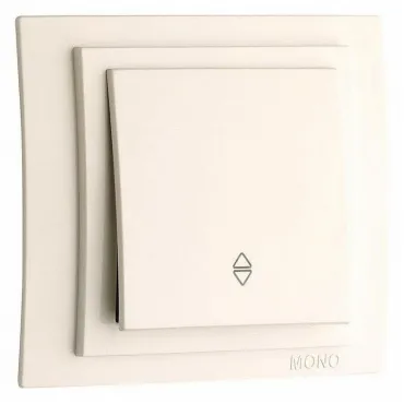 Выключатель проходной одноклавишный Mono Electric Larissa 103-010125-109