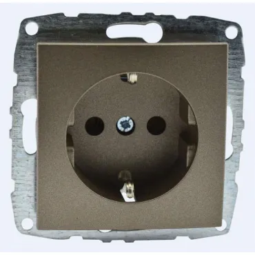 Розетка с заземлением без рамки Mono Electric Despina / Larissa 500-002321-117 Розетка с заземлением без рамки Mono Electric Despina / Larissa 500-002321-117
