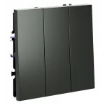 Выключатель трехклавишный без рамки Voltum S70 VLS030106 от ImperiumLoft