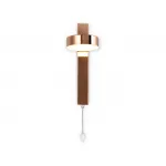 Настенный светодиодный светильник с выключателем FW161 GD золото LED 3000K 6W 265*95*135 от NovaLamp