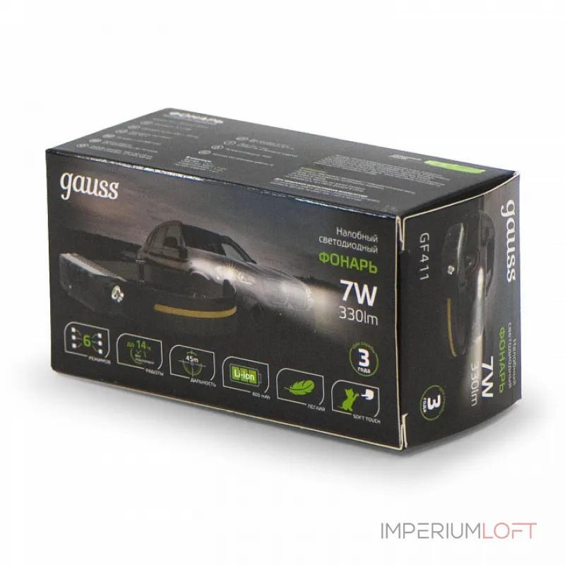 Фонарь налобный Gauss GF411 от ImperiumLoft