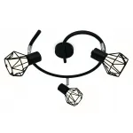 Настенно-потолочный спот в стиле лофт TR8624/3 BK/CH черный/хром E27*3 max 40W D330*175 от NovaLamp