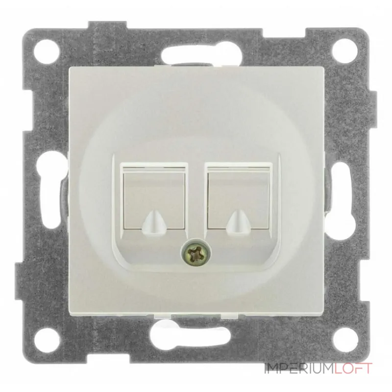 Розетка двойная телефонная RJ-12 Gusi Electric UGRA С11Т2-028 от ImperiumLoft Розетка двойная телефонная RJ-12 Gusi Electric UGRA С11Т2-028 от ImperiumLoft