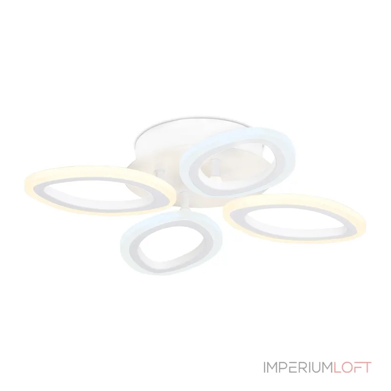 Потолочный светодиодный светильник с пультом FA4485/4 WH белый 4200K/3000K+6400K/6400K+3000K 34W 430*430*80 (ПДУ ИК) от NovaLamp