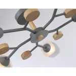 Светильник подвесной TR303323/5 WH/GD/CL/FR белый/золото/прозрачный/белый матовый E27*5 max 60W D620*200 от NovaLamp