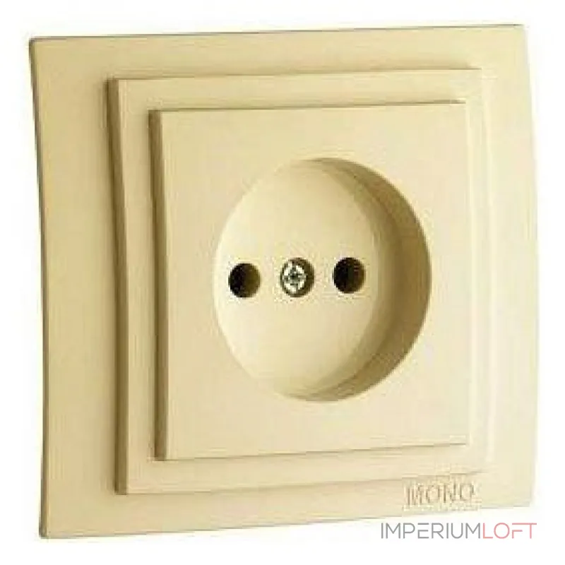 Розетка без заземления Mono Electric Larissa 103-171722-116 от ImperiumLoft