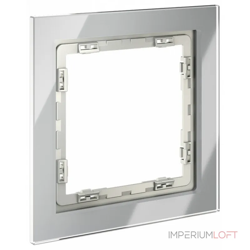 Рамка стеклянная S70 на 1 пост (сталь стекло) Voltum VLS110105 Рамка стеклянная S70 на 1 пост (сталь стекло) Voltum VLS110105