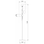 Торшер Eurosvet Volver 01383/3 латунь от ImperiumLoft