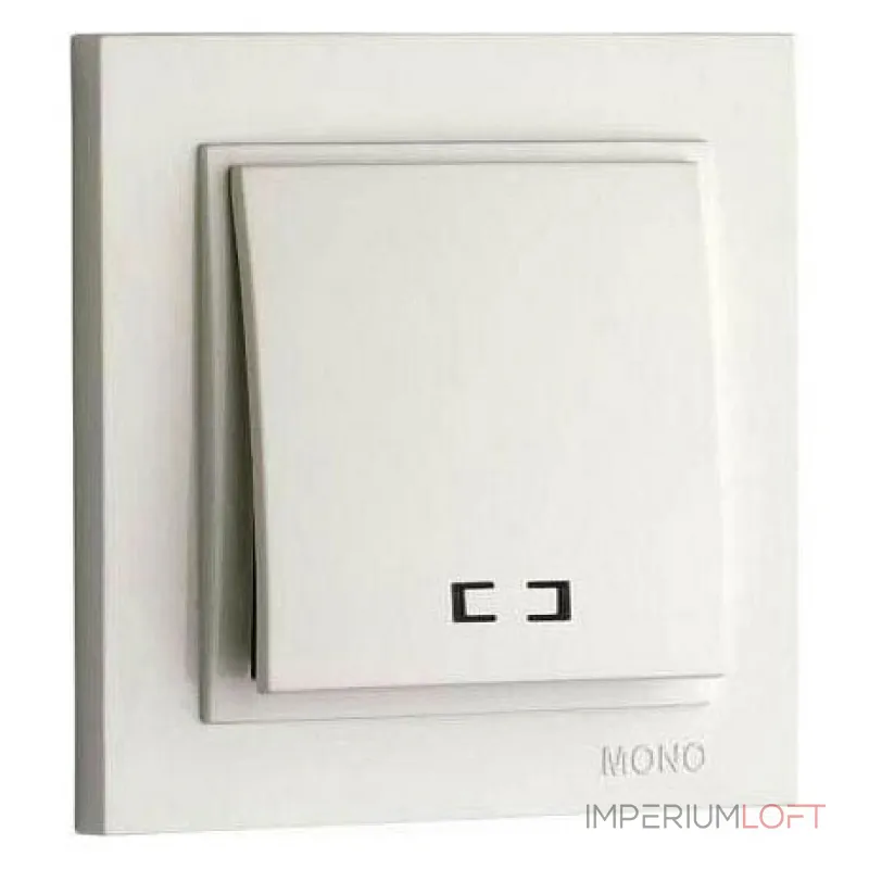 Выключатель одноклавишный с подсветкой Mono Electric Despina 102-010025-101 от ImperiumLoft