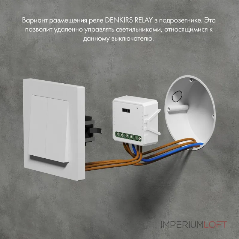 Контроллер-диммер Wi-Fi для смартфонов и планшетов Denkirs Relay RL1003-DM от ImperiumLoft